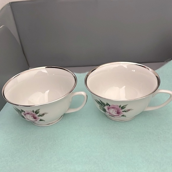 Set of two Royal Jackson Margaret Rose Footed Teacup fine china - Picture 1 of 5